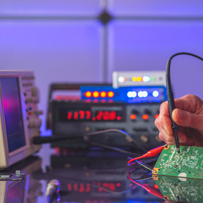 電磁適合性をテストしている電子レンジホーム・アプライアンス